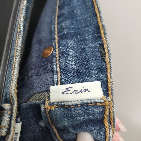 Abercrombie and Fitch Erin A&F Women's Medium Wash Straight Leg Denim Jeans 0S - Picture 5 of 7